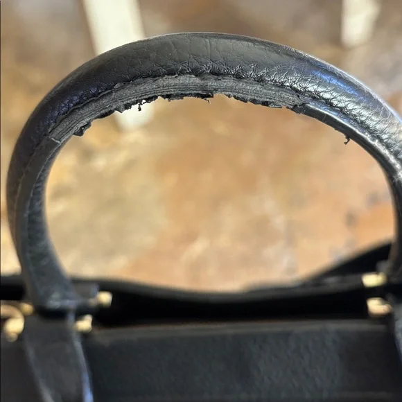 Lanvin Black Crossbody Bag with Gold Accents - Picture 3 of 15